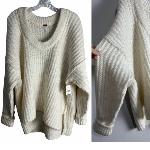 New! Free People Blue Bell Chunky Oversized SweaterNWT - Picture 9 of 10
